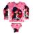 Kit Blusa Uv Infantil Maiô Biquini Proteção Solar UV50+ Natação Praia Personagens Ladybug