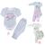 Kit Body 6 Pçs Bebe Roupa Estilo Carters Qualidade Luxo D