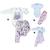 Kit Body 6 Pçs Bebe Roupa Estilo Carters Qualidade Luxo F