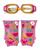 Kit Boia Para Criança Infantil Braço 50kg + Oculos Natação Rosa