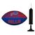 Kit Bola de Futebol Americano Wilson NFL Buffalo Bills + Bomba de Ar Vermelho, Preto