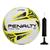 Kit Bola Futsal Penalty RX 100 XXIII + Bomba de Ar Branco e Amarelo
