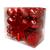 Kit Bolas de Natal e Enfeites para Arvore Pinheiro Completo Vermelho