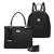 Kit Bolsa Feminina Grande + Mochila Viagem Preto