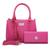 Kit Bolsa Feminina Lorena Com Alça Transversal Removível Willibags. Pink