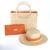 Kit Bolsa Feminina Miami + Chapéu Paris + Carteira Ubatuba Laranja