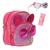 Kit Bolsa Infantil Para Menina Princesa Com Brilho Labial e Óculos Pink