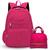 Kit Bolsa Necessaire Multiuso Térmica E Mochila Feminina Presente Reforçada Top Faculdade Natal Treino Academia Media Rosa pink