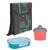 Kit Bolsa Térmica 6l Alça + Pote Refil Lancheira 1,2L + Cantil 600ml Infantil - Soprano Rosa