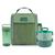 Kit Bolsa Térmica Garrafinha 430ml e Marmita 2 Andares Jacki Verde