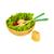 Kit Bowl Salada com Saleiro Pimenteiro E Pegador de Bambu Oikos NATURAL