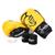 Kit Boxe Luva Pretorian Elite Training 12OZ Bucal e Bandagem Amarelo