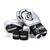 Kit Boxe Luva Pretorian Elite Training 12OZ Bucal e Bandagem Prata