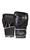Kit Boxe Muay Thai - Luva Black Line + Bandagem + Protetor Bucal - Naja Preto, Prata