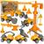 Kit Brinquedo Infantil Construção Ferramentas E Acessórios Capacete laranja