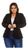 Kit C/ 02 Roupas Femininas Plus Size Blazer Preto