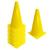 Kit c/ 10 Cones de Treinamento 23 Cm Amarelo