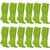 Kit C/ 12 Pares de Meião Juvenil Kanxa Top Verde fluorescente