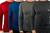 Kit c/ 4 camisas térmicas ice proteção uv50+ unissex preta azul cinza vermelha Preto