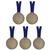 Kit C/5 Medalhas de Ouro Prata ou Bronze HMérito 43mm B41 Bronze