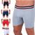 Kit C/6 Cueca Boxer Masculino Algodao Long Leg Box Confortavel Revenda Variadas