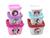 Kit C/ 6 Potinhos Porta Lanche Infantil Frutinha Marmita Minnie Rosa e Minnie Vermelha