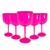 KIT C/6 Taças de Gin Acrílico Para Drinks 480ml Coloridas rosa pink