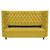 Kit Cabeceira e Calçadeira Baú King Everest P02 195 cm para cama Box Suede - Doce Sonho Móveis Amarelo