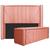 Kit Cabeceira e Calçadeira Baú King Minsk P02 195 cm para cama Box Suede - Amarena Móveis Coral