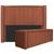 Kit Cabeceira e Calçadeira Baú Queen Minsk P02 160 cm para cama Box Suede - Doce Sonho Móveis Terracota