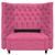Kit Cabeceira e Calçadeira Baú Solteiro Everest P02 90 cm para cama Box Corano - Amarena Móveis Pink