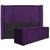 Kit Cabeceira e Calçadeira Baú Solteiro Minsk P02 90 cm para cama Box Suede - ADJ Decor Roxo