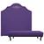 Kit Cabeceira e Calçadeira Casal Orlando P02 140 cm para cama Box Sintético - Amarena Móveis Roxo