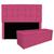 Kit Cabeceira e Calçadeira Manchester 195 cm King Size Corano - Doce Sonho Móveis Pink