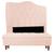 Kit Cabeceira Estofada com Botão Cristal Para Cama Box King Size 195 cm Atena + Baú Para Quarto Bia Sued rosa