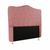 Kit Cabeceira Estofada com Botão Cristal Para Cama Box King Size 195 cm Atena + Baú Para Quarto Bia Sued rose