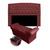 Kit Cabeceira Geovana + Calçadeira Baú Veneza Casal 140cm Suede - Ecotec Decor Vinho