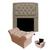 Kit Cabeceira Geovana + Calçadeira Baú Veneza Solteiro 90cm Suede - Ecotec Decor Bege