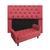 Kit Cabeceira Mirage + Calçadeira Grécia Casal 140cm Suede - Ecotec Decor Vermelho