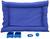 Kit Cachorro Gato Cama Caminha Futon Coleira Brinquedo Comedor Grande Azul