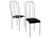 Kit Cadeira 2 Peças Metalmix Branco e Preto