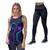 Kit Calça Legging Feminina Camisa Regata Musculação Caminhada Térmica Proteção UV50 Conect, Preto