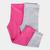 Kit Calça Legging Infantil Kely & Kety Básica Menina - 2 Peças Cinza, Rosa