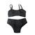 Kit Calcinha E Sutia Top Infantil Menina Lingerie infantil Preto