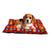 Kit Cama Caminha Pet Para Cachorro Gato Pequeno Bordô