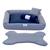 Kit Cama Pet Tricoline para Cachorro ou Gato Porte Médio - Deccoralle Chevron Azul