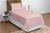 Kit cama solteiro completo com lençol de elástico e de cobrir 3 peças com fronha micropercal Rosa