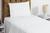 Kit cama solteiro completo com lençol de elástico e de cobrir 3 peças com fronha micropercal Branco