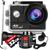 KIT Câmera De Ação H9RS 4K Microfone Externo Estabilizador EIS Controle WiFi Sport Moto + Bastão + 32GB PRETO