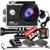 Kit Câmera De Ação H9RS 4K Microfone Externo Estabilizador EIS Sport + 02 Baterias+ Carregador+ Bastão+32GB PRETO
